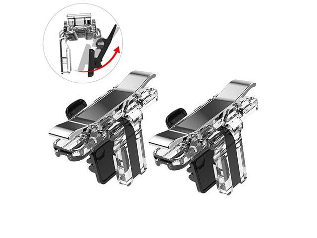 Game Controller Metal Transparent Sensitive Click Shoot and Aim Buttons L1R1 for PUBGKnives OutRules of Survival PUBG Game Joystick Phone Game