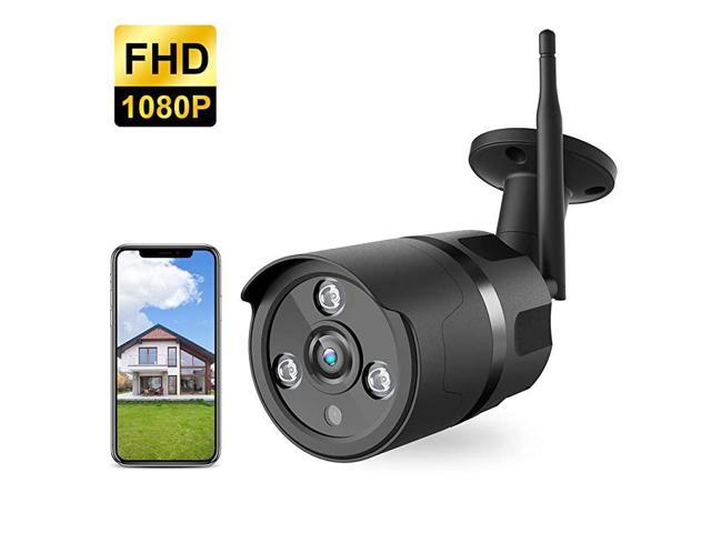 Camera 1080P WiFi Security Camera FHD Night Vision AI Motion Detection Instant Alert via Phone 2Way Audio Live Video Zooms Function Cloud