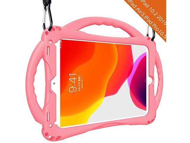 Kids case for iPad 8th 7th Gen 102 2020 iPad Air 3rd Gen 105 2019 iPad Pro 1052017 Premium FoodGrade Silicone Lightweight Shock Proof Handle Stand