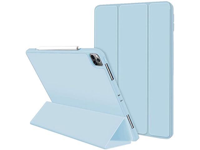 NeweggBusiness - iPad Pro 11 Case 2020 with Pencil Holder (2nd Generation),  Premium Protective Case Cover with Soft TPU Back and Auto Sleep/Wake  Feature for 2020/2018 iPad Pro 11 (Sky Blue)