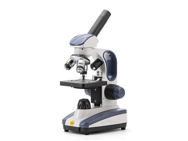 Compound Monocular Microscope SW200DL with 40X1000X Magnification Dual Light Precision Fine Focus WideField 25X Eyepiece and Cordless Capability