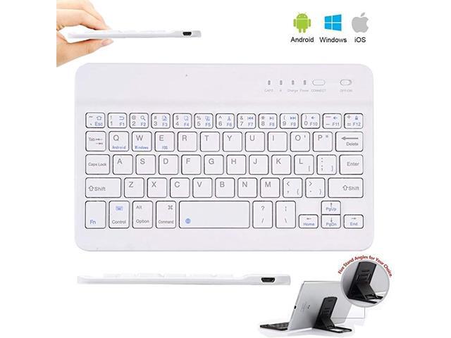 Slim Wireless Keyboard thin Wireless Bluetooth Keyboard 7 inch Bluetooth 30 Keyboard in Rechargeable Battery for iPadAppleSamsungAcerAsusLenovoLG