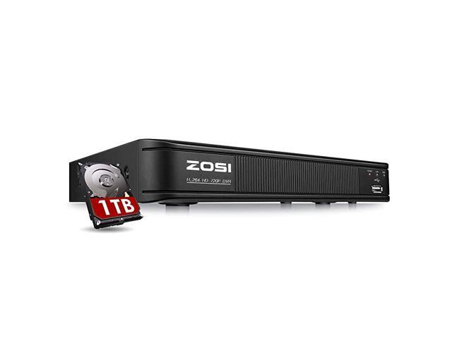 H265+ 5MP Lite 1080p 8 Channel CCTV DVR Recorder with Hard Drive 1TB Remote Access Motion Alert Push Hybrid Capability 4in1AnalogAHDTVICVI