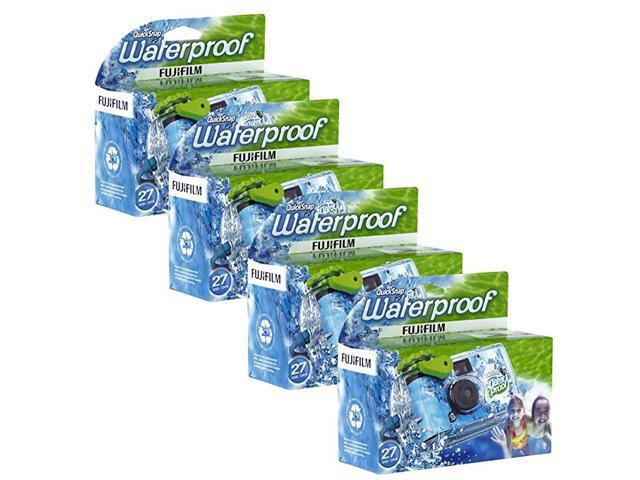 Quick Snap Waterproof 35mm Single Use Camera 4 Pack BlueGreenWhite