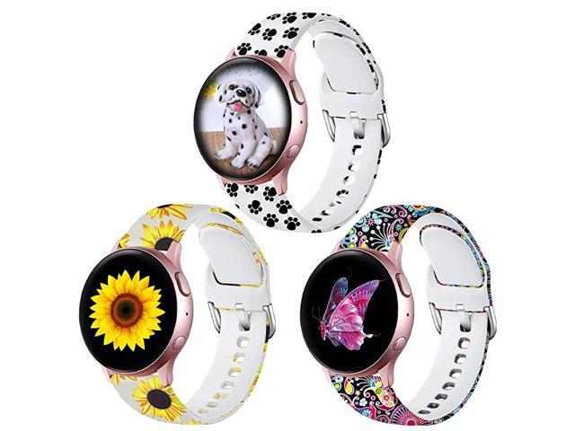 Compatible with Samsung Galaxy Watch Active 2 Bands 40mm44mm20mm Silicone Replacement Band for Galaxy Watch 42mmGear S2 ClassicGear Sport Smart