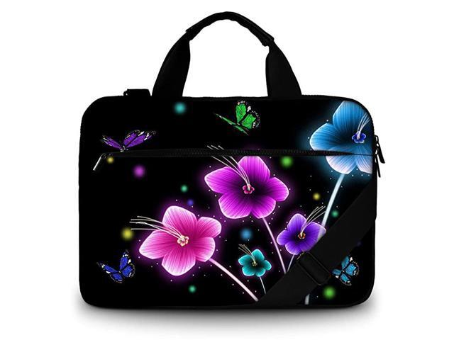 Canvas Laptop Shoulder Bag Compatible with 1161212913 Inches Laptop NetbookProtective Canvas Carrying Handbag Briefcase Sleeve Case Cover with Side