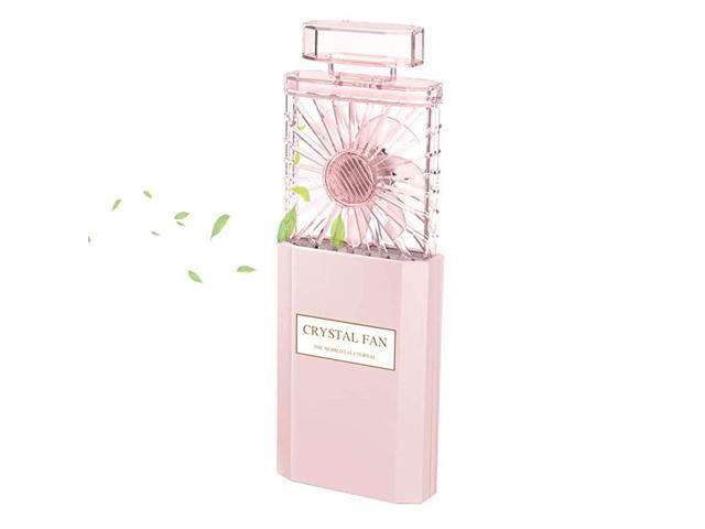 Fan with Fragrance Portable Fan Personal Fans Retractable 3 Speeds Battery Operated Small Desk Electric Fan for Women Travel Home Office School