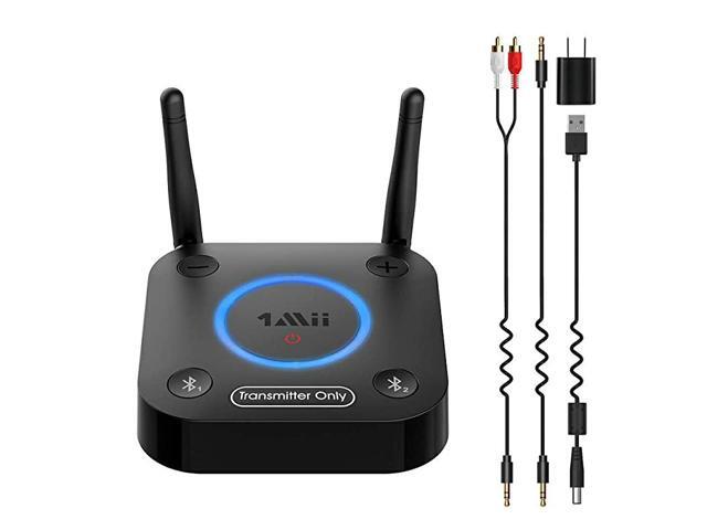 B06TX Bluetooth 50 Transmitter for TV to Wireless HeadphoneSpeaker Bluetooth Adapter for TV wVolume Control AUXRCAOpticalCoaxial Audio Input Plug n