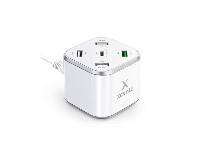 USB Charger Multi Port Desktop Charging Station 48W Cube USB C Wall Charger Quick Charge 30 Charging Port USB Power Ports for iPhone 1111 Pro11 Pro