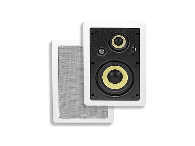 3Way Aramid Fiber InWall Speakers 65 Inch Pair Titanium Silk Dome Tweeters Caliber Series