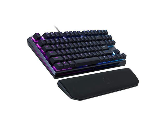 MK730 Tenkeyless Gaming Mechanical Keyboard with Brown Switches Cherry MX RGB PerKey Lighting and Removable Wrist Rest