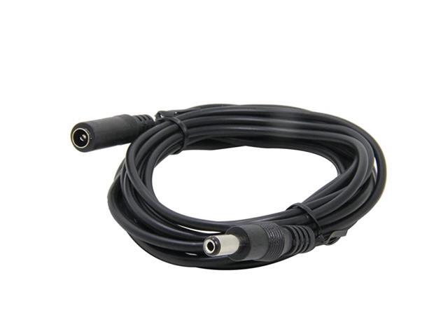 12V DC Cable 2Pack 16ft5M 55mm x 21mm DC 12 Volt Power Cord for CCTV Security Cameras System LED Light Solar Panel