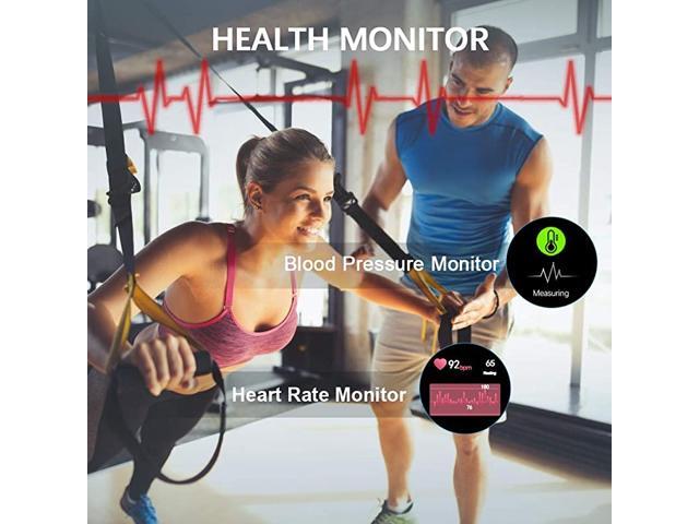 Smart Watch Fitness Tracker with Heart Rate Monitor Activity Tracker with Step Counter Sleep Monitor Calorie Counter Stop Watch Pedometer Watch for
