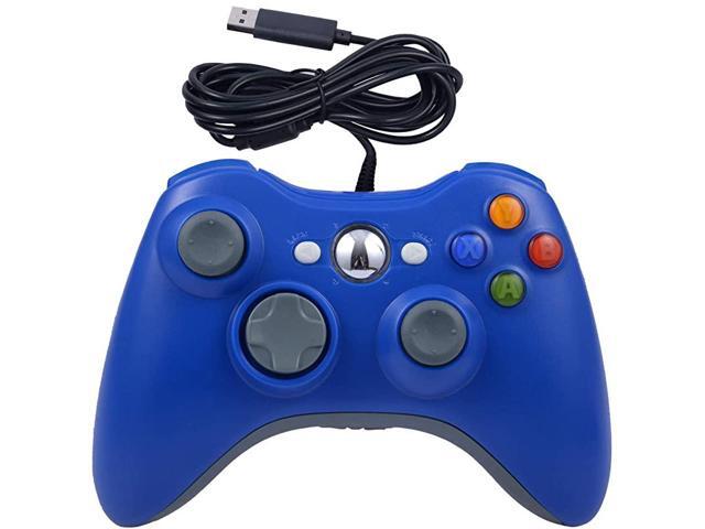 Wired Game Pad Controller for Xbox 360 Xbox 360 Slim Windows PC Replacement Wired Gamepad Blue