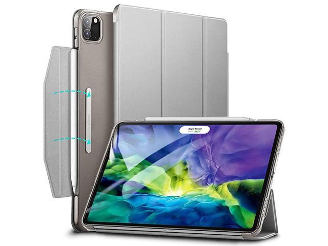 Yippee Trifold Smart Case for iPad Pro 11 2020 2018 Lightweight Stand Case with Clasp Auto SleepWake Supports Pencil 2 Wireless Charging Hard Back
