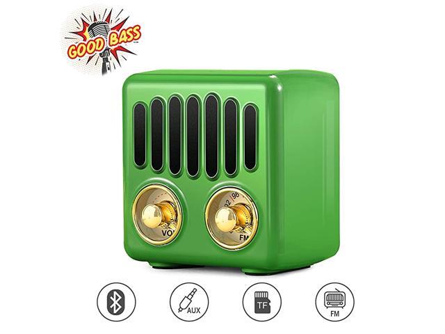 Vintage Radio Retro Bluetooth Speaker FM Radio with Bluetooth 42 Old Fashioned Classic Style Good Bass Enhancement Loud Volume TF CardAUX Portable