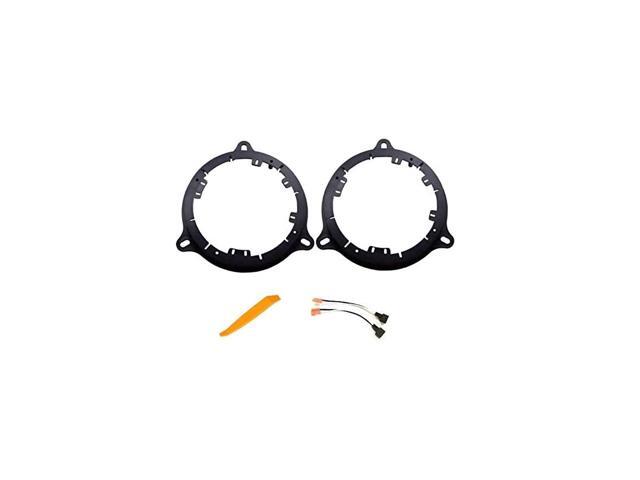6 65 675 Car Stereo Door Speaker Install Adapter Mount Plates and Speaker Wire Harness for Some Vehicles Compatible Vehicles Listed Below