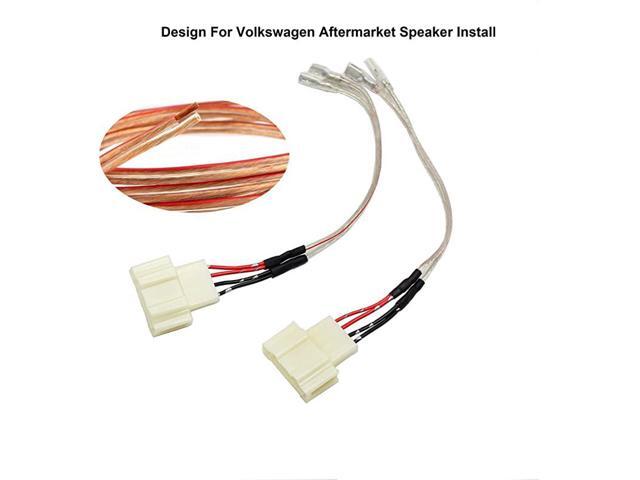 Car Door Aftermarket Speaker Replace Wiring Harness Connector for Volkswagen VW 20092015 Tiguan 19992015 Golf 19992016 Jetta 19992015 Beetle