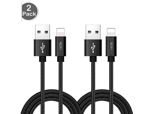 Compatible Phone Cable 2Pack 2FT Nylon Braided Fast Charging USB Cord Replcement for Phone X 8 8 Plus 7 7 Plus 6s 6s Plus 6 6 Plus 5 5S 5C SE Pad