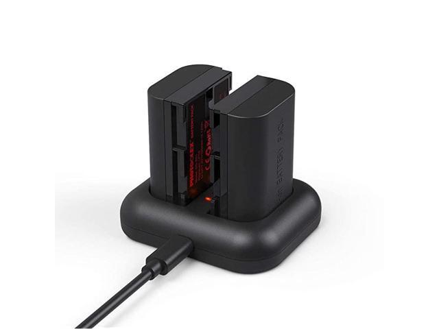 LPE8 Battery 2 Pack 1200mAh Rechargeable USB Camera Battery Charger for Canon LPE8 Canon Rebel T2iT3iT4iT5i Canon EOS 600D650D700D Canon Kiss X4 X5