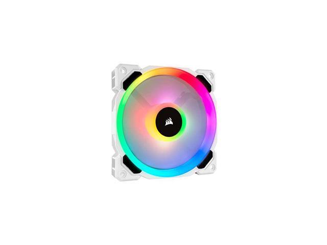 LL Series LL120 RGB 120mm RGB LED Fan Single Pack White