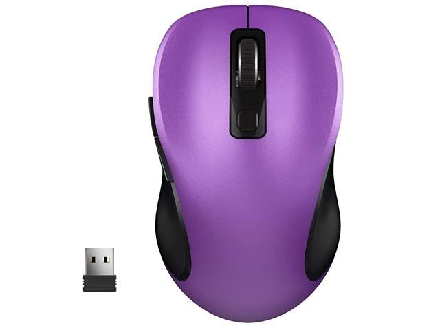 Wireless Mouse 24G Wireless Optical Laptop Mouse with USB Nano Receiver 3 Adjustable DPI Levels and 6 Buttons Power OnOff Switch Mouse Wireless