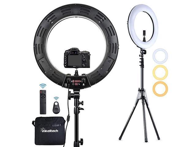 Ring Light 18 inch 3000K6000K Dimmable BiColor Light Ring 60W LED Ring Light with Stand Lighting Kit for Vlog Selfie Makeup YouTube Camera Phone