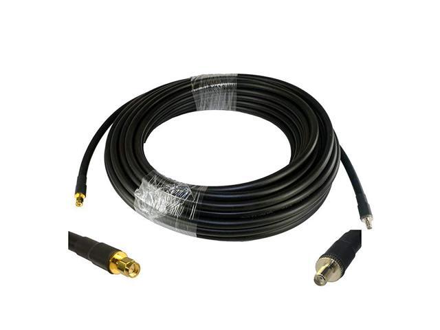 36 ft LowLoss Coax Extension Cable 50 Ohm SMA Male to SMA Female Antenna Lead Extender for 3G4GLTEHamADSBGPSRF Radio Use Not for TV or WiFi