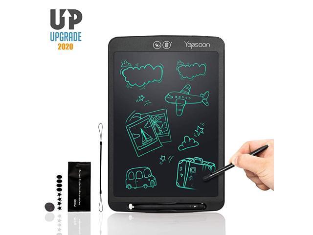 LCD Writing Tablet 12 inch Electronic Writing Drawing Doodle BoardFullPartial Dual Erase ModeLock Screen Function Portable Reusable Magnetic