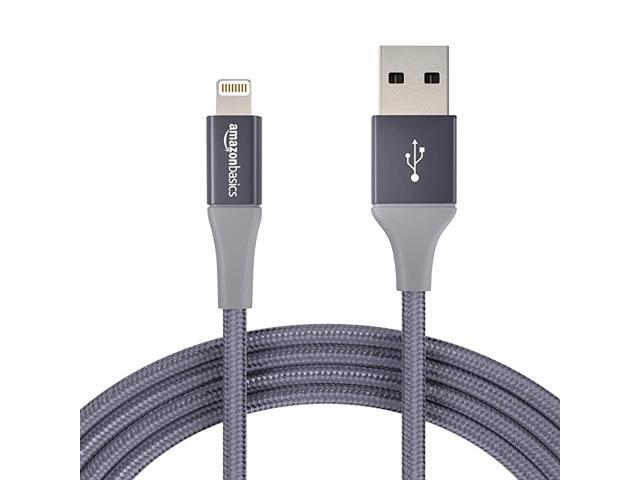 Double Braided Nylon Lightning to USB Cable Advanced Collection MFi Certified Apple iPhone Charger Red 10 Foot