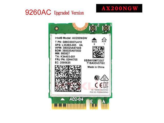Intel Dual Band Wireless AX200NGW 24Gbps 80211ax Wireless Intel AX200 WiFi Card Bluetooth 50 for Windows 10 64bit Google Chrome OS Linux