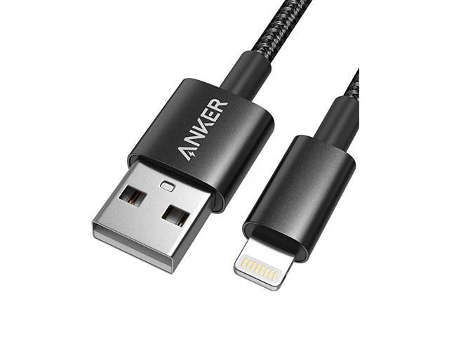6ft Premium DoubleBraided Nylon Lightning Cable Apple MFi Certified for iPhone Chargers iPhone X88 Plus77 Plus66 Plus5s iPad Pro Air 2 and MoreBlack