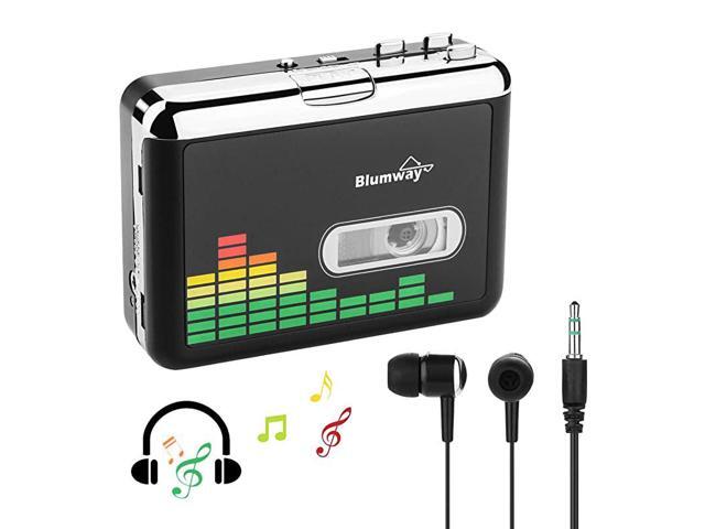 Cassette to MP3 Converter Portable Cassette Recorder Player Audio Music Cassette Tape to Digital Converter Player with Earphone No Need Computer