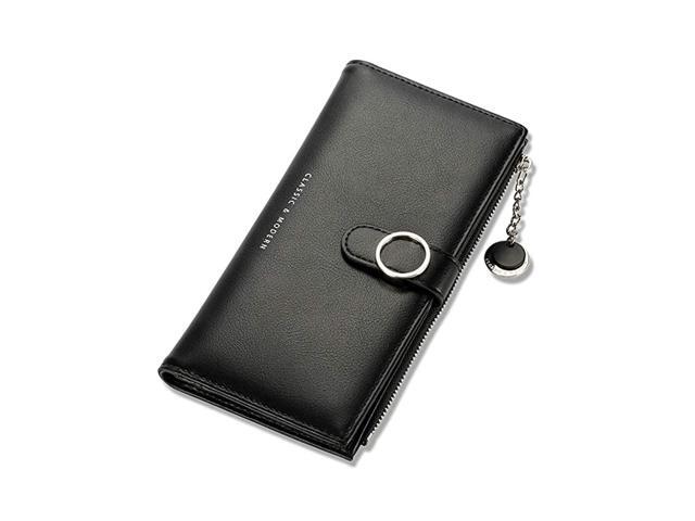 Fashion Long Wallet RFID Blocking Wallet Leather Clutch Phone Bag Lady Purse Handbag Zipper Wristlet Pendant Cellphone Pocket Holster Pouch Card
