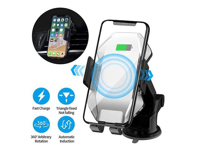 Car Charger Mount Sensor Auto Clamping 10W Fast Charging Air Vent Phone Holder Compatible with iPhone 11 Pro MaxXsXs MaxXRX88 Plus Samsung