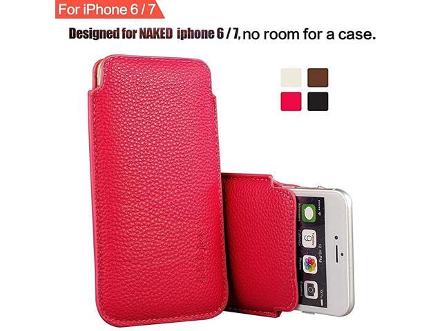 iPhone SE 2020 iPhone 6 iPhone 6S iPhone 7 iPhone 8 47 Phone Sleeve Elastic Pull Strap PU Leather Protective Sleeve Pouch Cover Case Professional