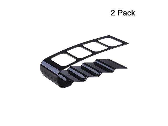4 Slots Plastic TV DVD Stereo Remote Control Holder Organizer Storage Stand Storage Caddy Practical Box Home Clear Modern Chic Space Saving Set of