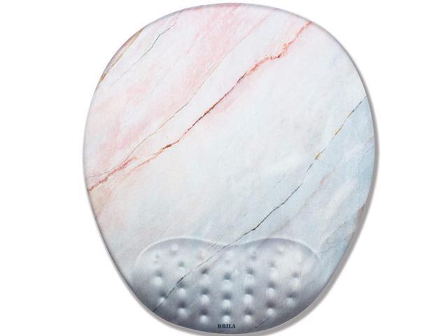 Mouse Pad with Wrist Rest Support Pad Comfortable Medicinal Grade Memory Foam Gel with Pattern Design Skid Proof Pain Relief Easy Typing for Office