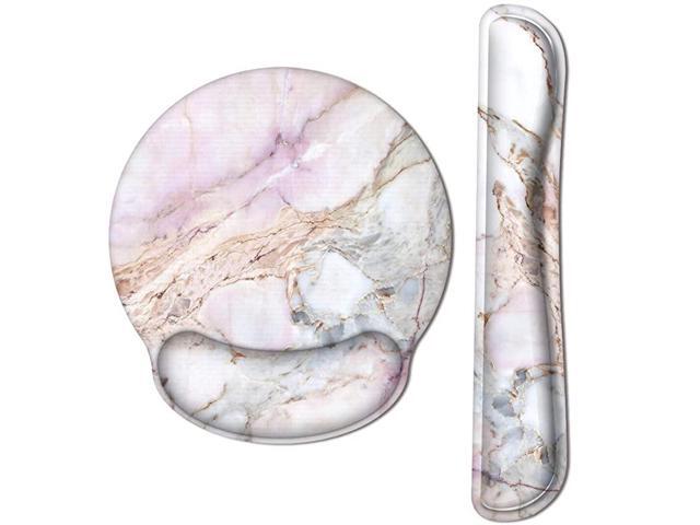 Keyboard Wrist Rest and Ergonomic Mouse Pad Wrist Support Set with NonSlip Backing Memory FormFilled EasyTyping and Pain Relief for Gaming Office