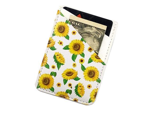 Phone Card Holder Ultra Thin PU Leather 3M Adhesive Stickon ID Credit Card Wallet Sticker Case Pouch Pocket for Back of iPhoneAndroid and