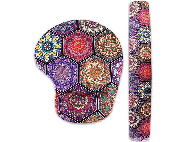 Slip Soft Firm Hydro Gel Mouse Pad Wrist Rest Keyboard Wrist Support Pad for Office Computer Laptop Mac Durable Comfortable Lightweight for Easy