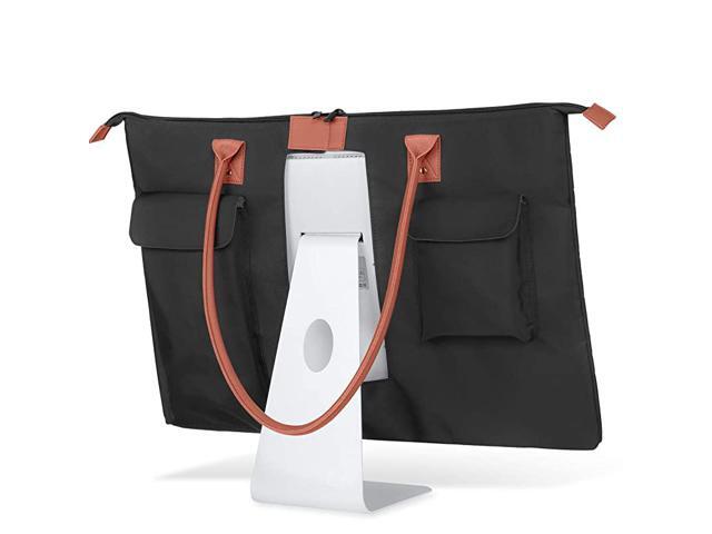 Carrying Bag for Apple 27 iMac Desktop Computer Travel Tote Bag Protective Shoulder Case with PU Leather Handle for 27 iMac Monitor and Accessories