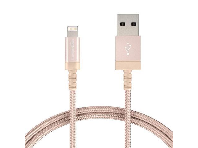Nylon Braided Lightning to USB A Cable MFi Certified Apple iPhone Charger Dark Gray 3Foot 10Pack