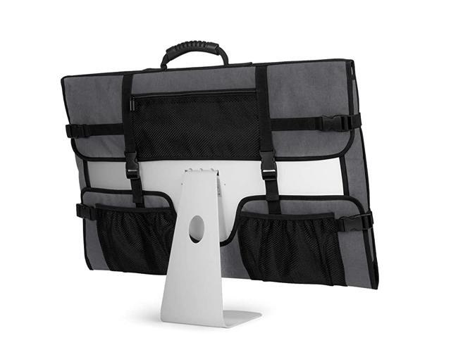 Travel Carrying Bag for Apple 27 iMac Desktop Computer Protective Storage Case Monitor Dust Cover with Rubber Handle for 27 iMac Screen and