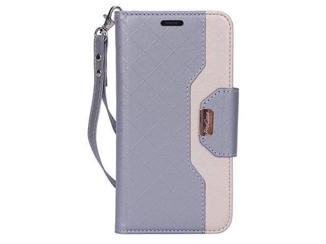 iPhone 11 Wallet Case for Women Flip Folio Kickstand PU Leather Case with Card Holder Wristlet Hand Strap Stand Protective Cover for iPhone 11 61