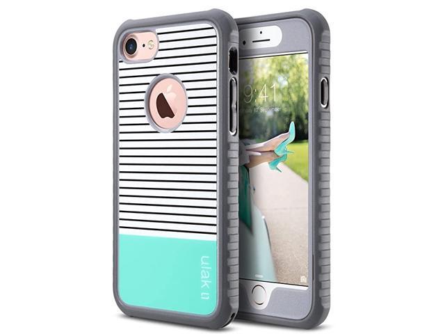 iPhone 8 7 Case ShockAbsorbing Flexible Durability TPU Bumper Case Durable AntiSlip Front and Back Hard PC Defensive Protection Cover for Apple