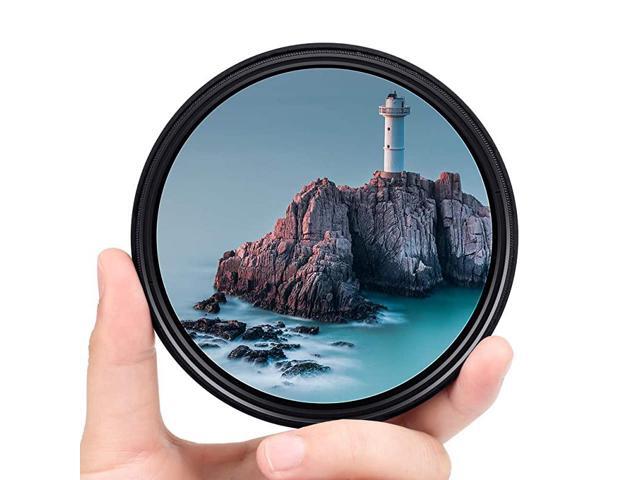 ND Filter Slim Variable ND Neutral Density Filter Adjustable ND Fader ND2ND400 Lens Filter for Canon Nikon Sony Pentax Olympus Fuji DSLR Camera