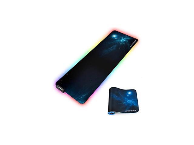RGB Soft Gaming Mouse Pad Large Oversized Glowing Led Extended Mousepad NonSlip Rubber Base Computer keyboard Pad Mat 315X 118in