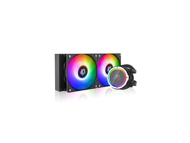 ZOOMFLOW 240X ARGB CPU Water Cooler 5V Addressable RGB AIO Cooler 240mm CPU Liquid Cooler 2X120mm RGB Fan Intel 115X2066 AMD TR4AM4