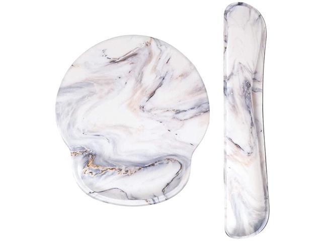 Ergonomic Keyboard Wrist Rest Pad and Mouse Pad Wrist Support Set with NonSlip Backing Memory FormFilled EasyTyping and Pain Relief for Gaming